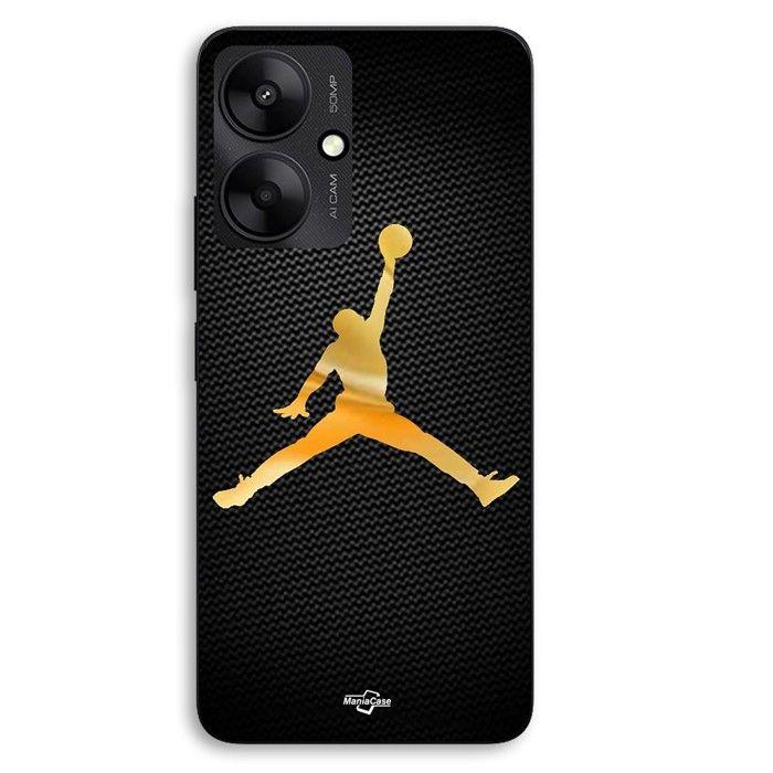 Coque Pour Xiaomi Redmi 13C 5g Jordan logo 23 nike basketball couleur dorée Maniacase
