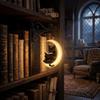 Compact Mini Size LED Bookshelf Decor Light Fine Craftsmanship Desktop Ornament  Study Room