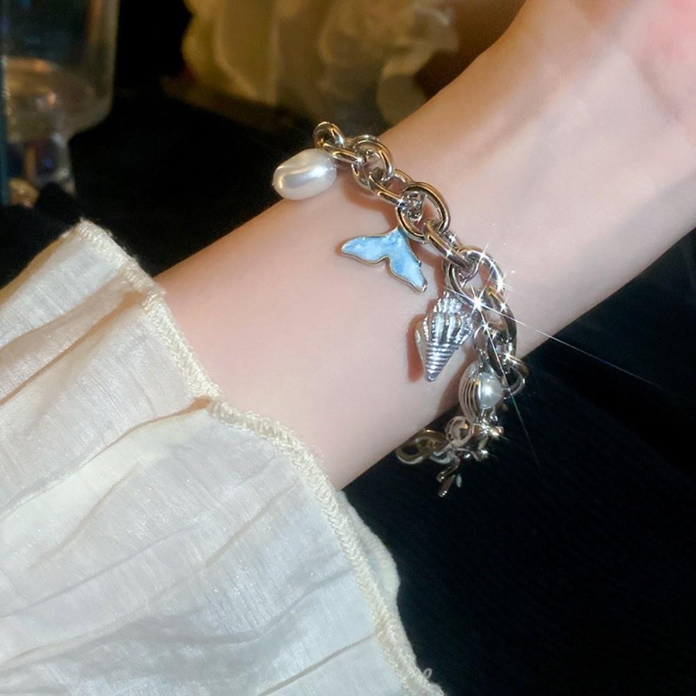 Summer Sea Series Starfish Beaded Bracelet Ornaments Shell Beaded Hand Chain Women