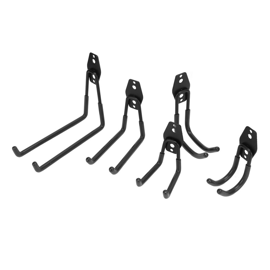 5PcsSet 40kg Garage Storage Double Hooks Heavy Duty Wall Mount Bicycle Holder Hanger for RV