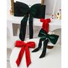 Velvet Large Bow Christmas Tree Decoration Pendant Enlarged Christmas Bows Hanging Ornaments Diy Wedding Decor Home Party Decor
