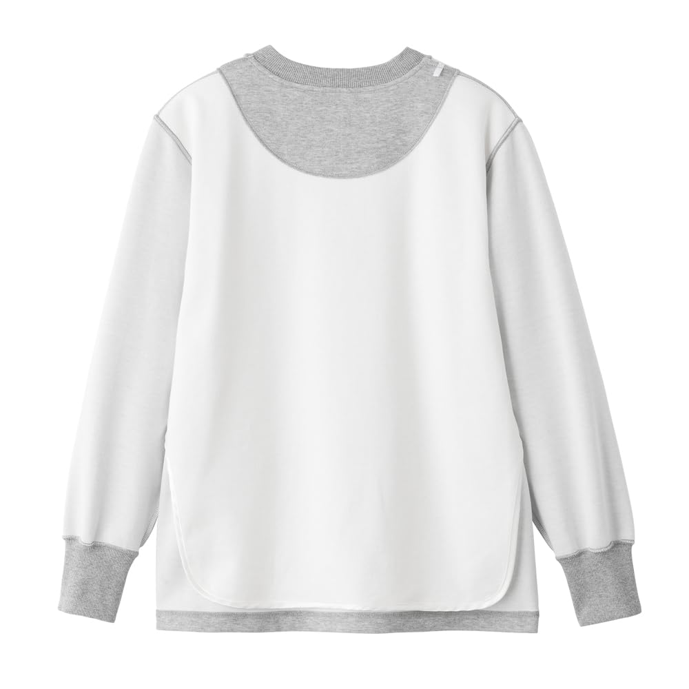 Женская пижама Gunze Fire Acedron с длинным рукавом и брюками из картонного трикотажа TG4574, серая,