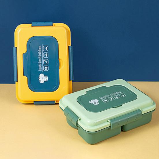 Bento Lunch Box with Leakproof Sauce Box Multi-Compartment Snack Box Meal Prep Containers for