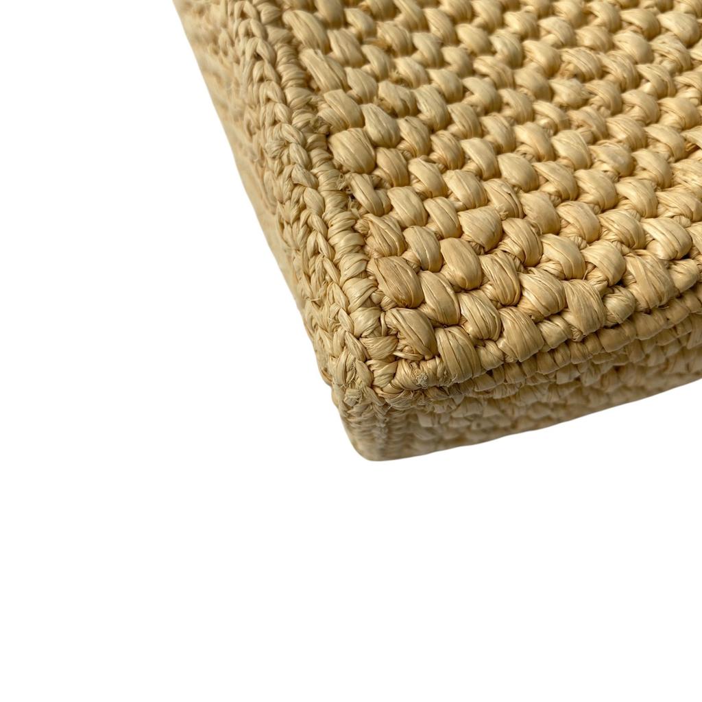 Used LOEWEShoulder Bag Brown leather/Raffia Women