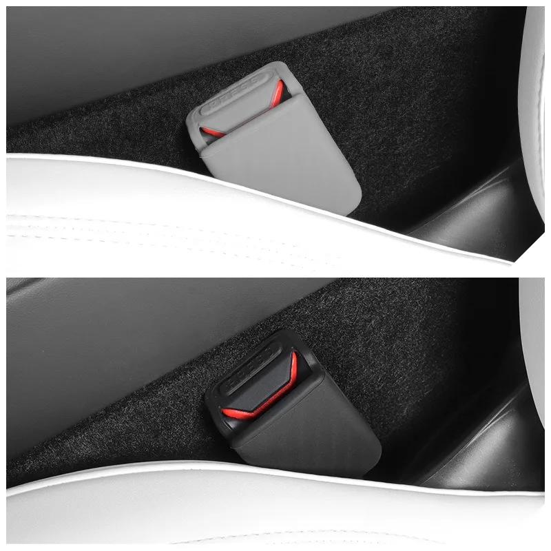 Для Tesla Model Y Juniper 2020-2025 Силиконовый Защититель Переднего Ремень Безопасности Полное Покрытие Для Модели 3 Сиденье Основание Пряжки Ремень Безопасности Чехлы