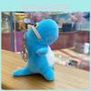 Soft Blue And Green Cartoon Dinosaur Plush Doll Keychain For Girls Gift Idea