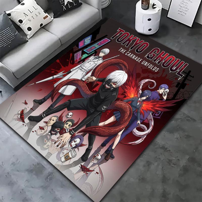 Tokyo Ghoul Carpet Rug For Living Room Bedroom Home Sofa Decoration Kids Play Nonslip Floor Mat