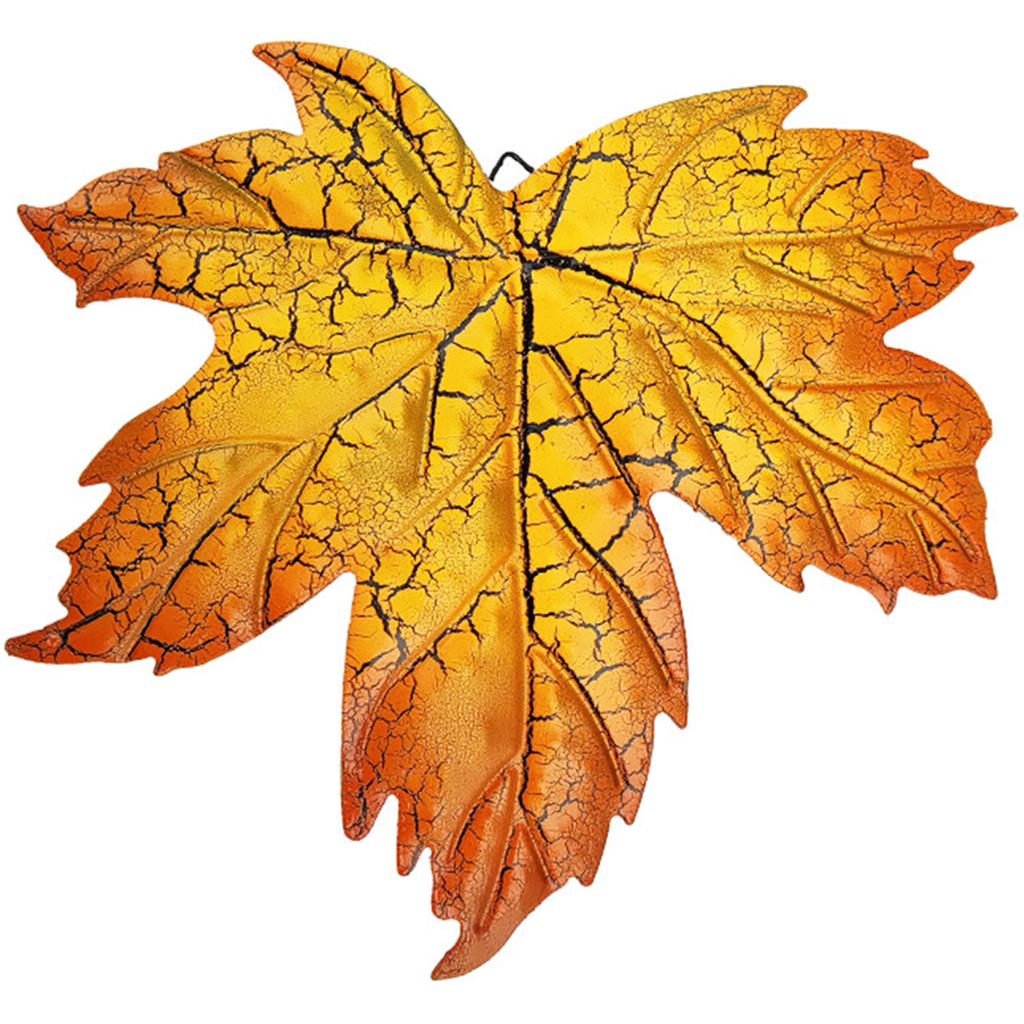 Maple Leaf Metal Wall Decoration Simulation Maple Leaf Shape Metal Art for Festive Housewarming Gifts