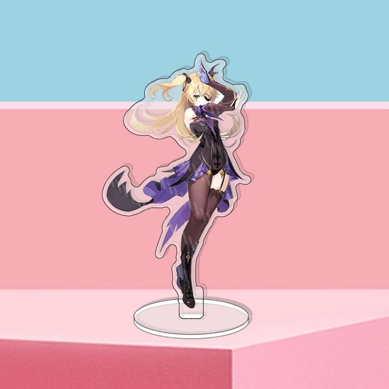 Genshin Impact персонаж мультфильма прозрачная акриловая подставка кукла модель игрушки настольное украшение подарок