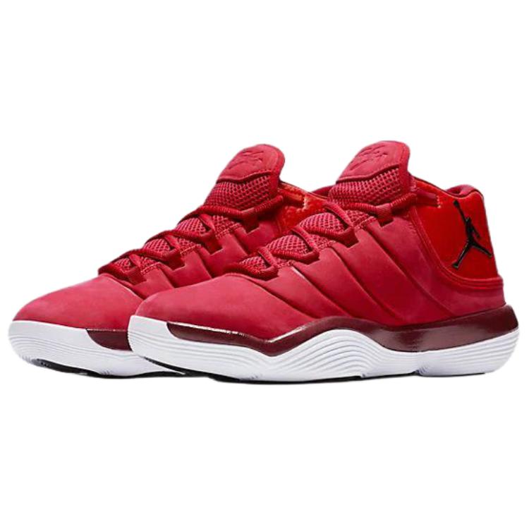 Air Jordan Jordan Super.Fly 2017 Comfortable Soft Non-Slip Wear-Resistant Mid-Top Kids Basketball Shoes Kids Basketball Shoes Red 921208-601