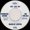 7-дюймовая пластинка CHARLIE LOUVIN - Off And On / Still Loving You 5791 Capitol Records 1967 США Фолк Б/У