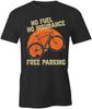 BICYCLE NO FUEL FREE PARKING TShirt Tee Short-Sleeved Cotton CLOTHING S1BSA57