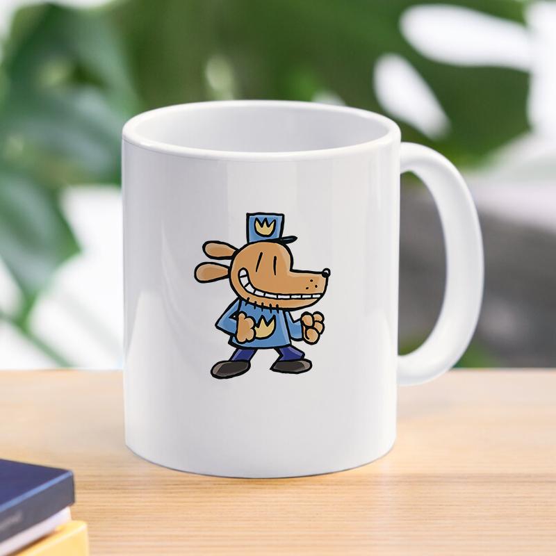 Movie Dog Man 300ml Cup Cartoon Dogman Children Ceramic Mugs Breakfast Coffee Cups Milk Tea Drinkware Kitchen Cup
