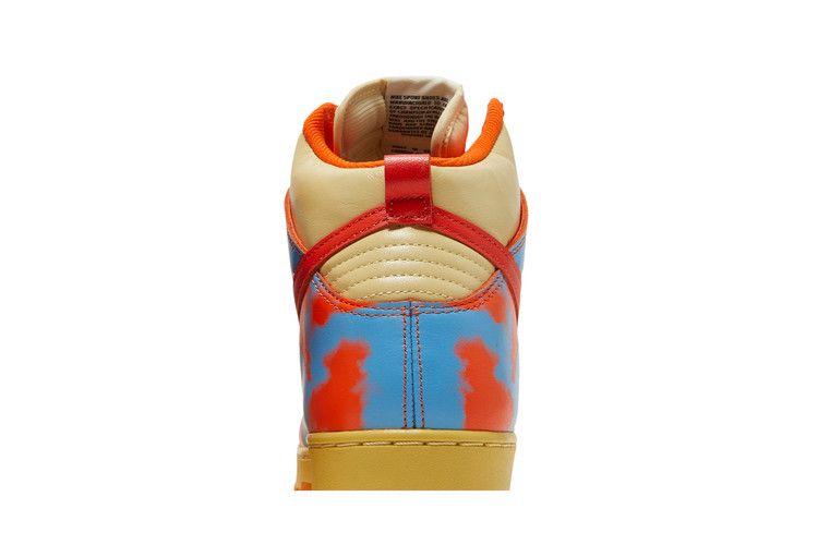 Мужские кроссовки Nike Dunk High 1985 SP Оранжевые с кислотным эффектом Безопасный оранжевый/Командный оранжевый