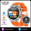 LIGE GPS Спортивный трекер Смарт-часы Мужские Фонарик Компас Водонепроницаемые Спортивные на открытом воздухе Bluetooth Звонки Смарт-часы Для Huawei Xiaomi