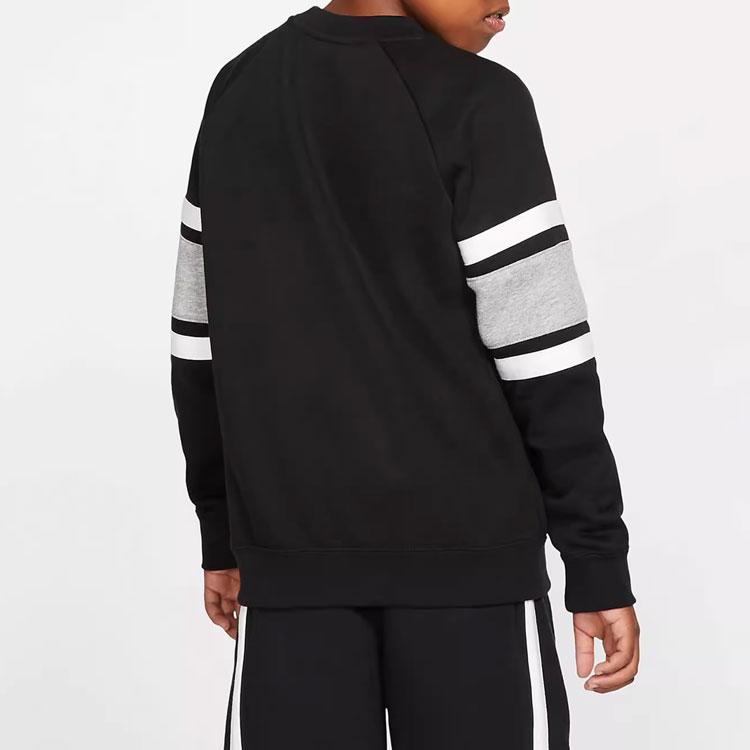 Nike Толстовка с круглым вырезом и длинными рукавами с буквенным принтом Детская толстовка черного цвета BV3591-010