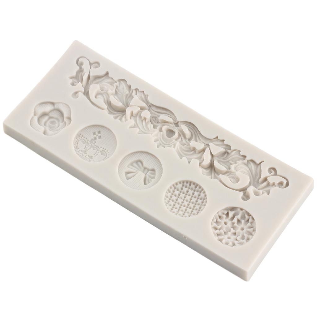 Винтажные завитушки, кружевные силиконовые формы, рельефная форма в стиле барокко, цветочная форма для торта, форма для помадки, сделай сам, формы для шоколадных конфет, инструменты для украшения торта