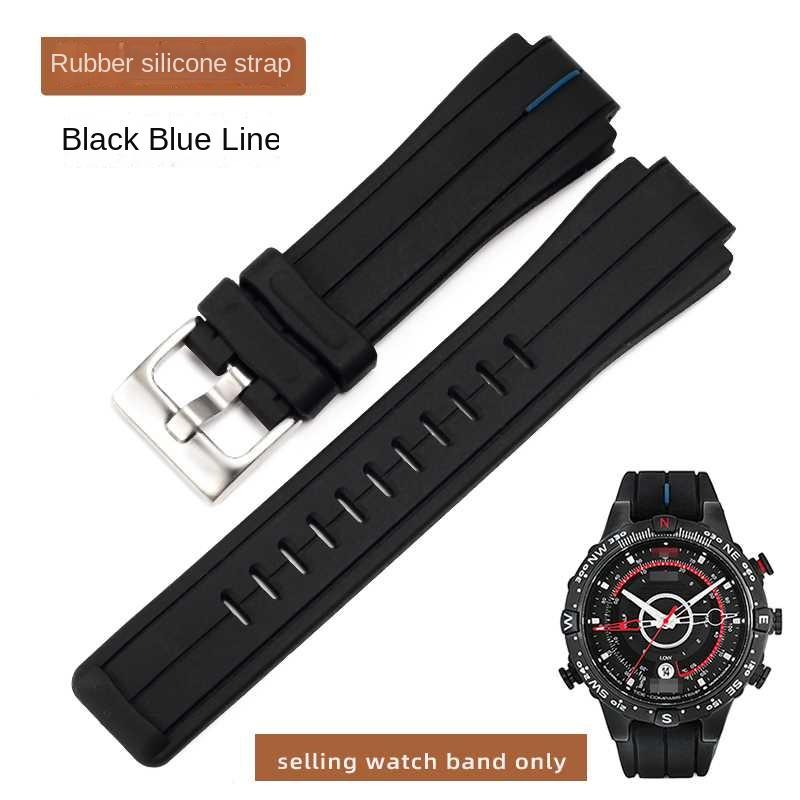 Для часов TIMEX Ремешок Мужской Приливный Компас Ремешок T2N721 T2N720 W2R55500 TW2T76500 Кожаная Часовая Цепочка Силиконовый Резиновый Ремень 24*16 мм