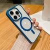 Роскошный противоударный чехол Magsafe с беспроводной зарядкой для iPhone 15 14 Plus 13 12 Mini 11 Pro X XR XS Max, прозрачный магнитный чехол-бампер