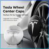 4Pcs 60mm Car Wheel Center Hub Caps Badge Accessories For Tesla Model 3 Model S Model X Model Y Roadster Performance Decor