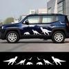 Для Jeep Renegade Wrangler JK TJ Rubicon Cherokee Patriot Trail Hawk Compass 8 шт. Боковые виниловые наклейки на двери автомобиля Автоаксессуары