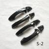 Plastic Imitation Carbon Fiber Door Handle Cover Trim for Skoda Octavia 4 IV  Mk4 RS VRS Accessories Car Styling Sticker
