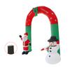 Inflatable Christmas Arch with Snowman Father Christma 100‑240V Waterproof LED Lights Xmas Blow Up