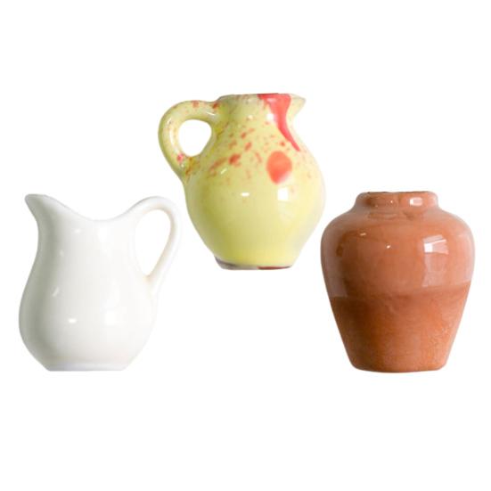 3/5/8 шт 3D Цветочная ваза Магнит на холодильник Домашний Офис Кухня Шкафчик Холодильник Мини Керамическая ваза Магнитное украшение Орнамент