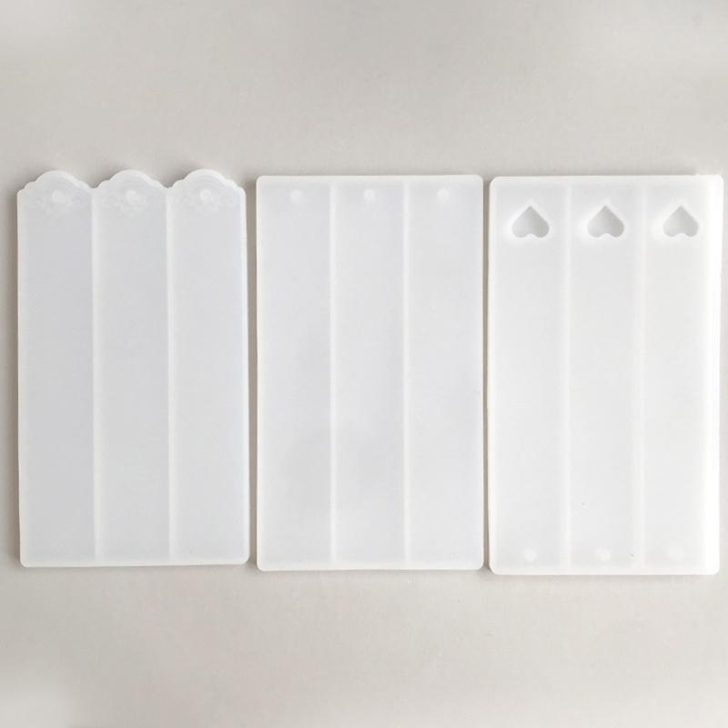 Набор из 3 силиконовых форм для закладок, силиконовые формы для поделок, прямоугольные формы, формы для изготовления ювелирных изделий, формы для изготовления ювелирных изделий