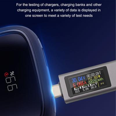 Тестер зарядки телефона Тип-C Вольтметр USB Тестер Метр Металлический корпус с ЧПУ
