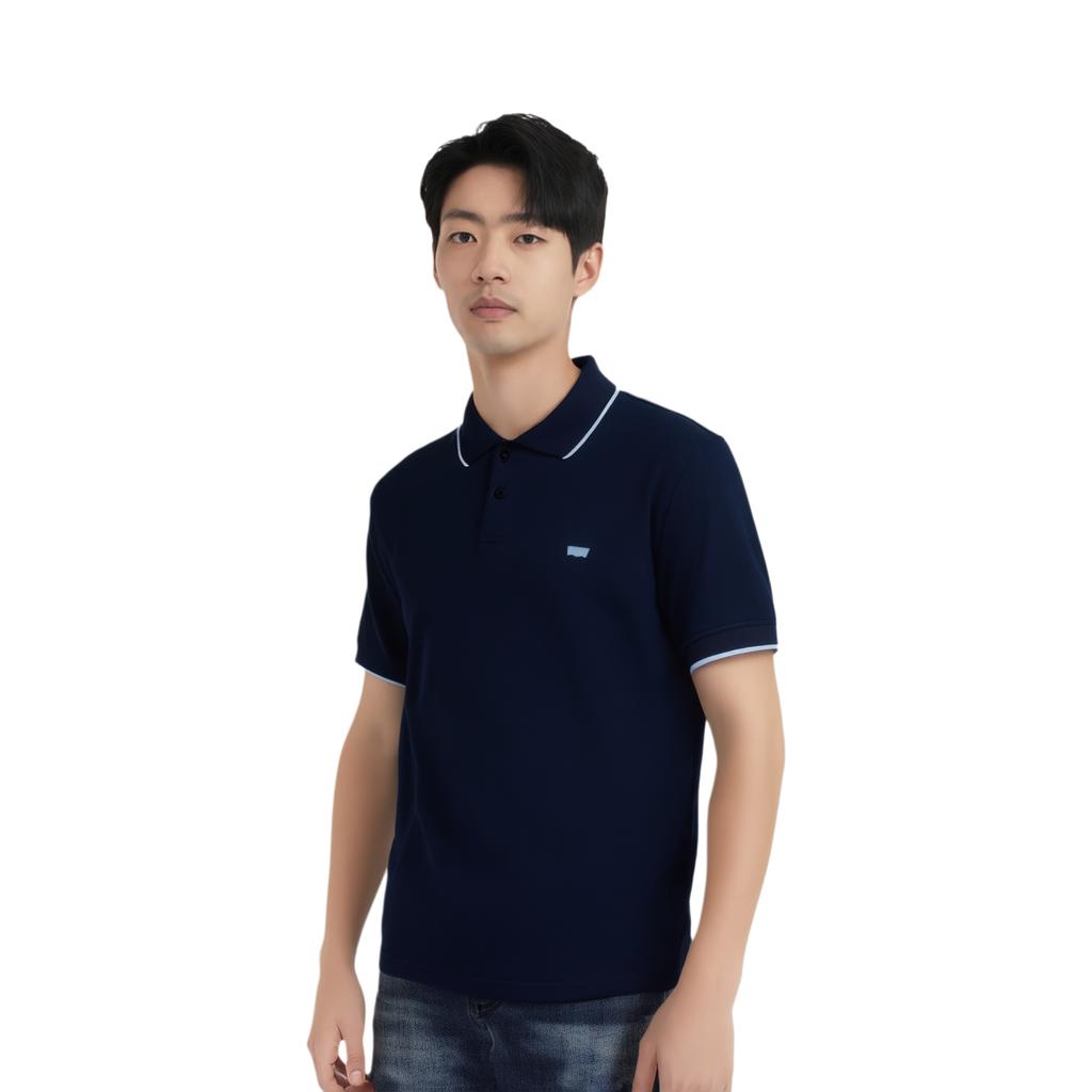 Levis Solid Color Versatile Casual Short Sleeve Polo Shirt Men Tops 002Y6-0000