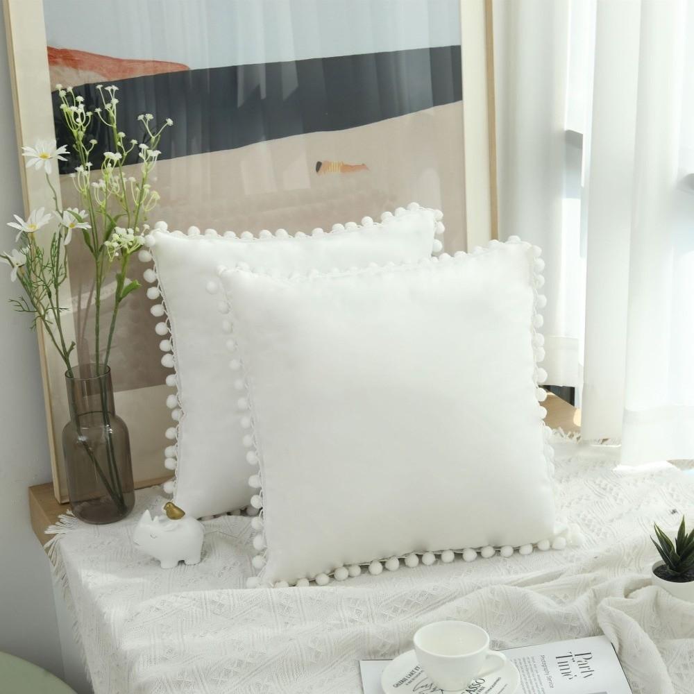 Soft Throw Pillow Covers Square Shape Decorative Pillow Cover Velvet Cushion Covers for Sofa Decor