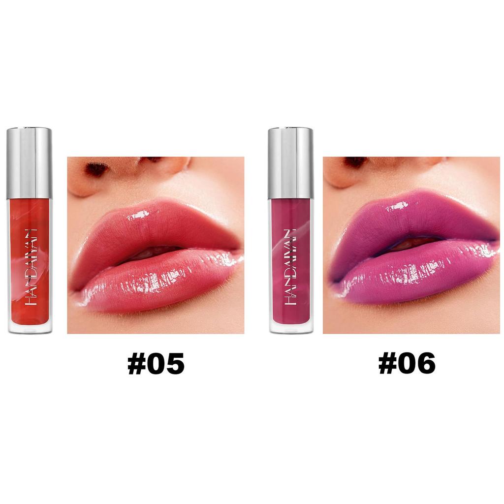 HANDAIYAN Блеск для губ, сексуальный, пухлый, блестящий, хрустальный, жидкая помада, водостойкий, увлажняющий, масляный, блеск для губ, макияж