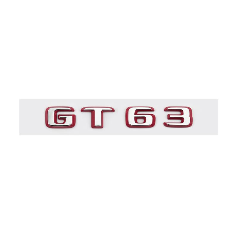 Подходит для Mercedes Benz задняя наклейка с буквами серебристо-красная версия C63S GT63S S63LGLE53 SL63S модификация W205 W206 C190 X290