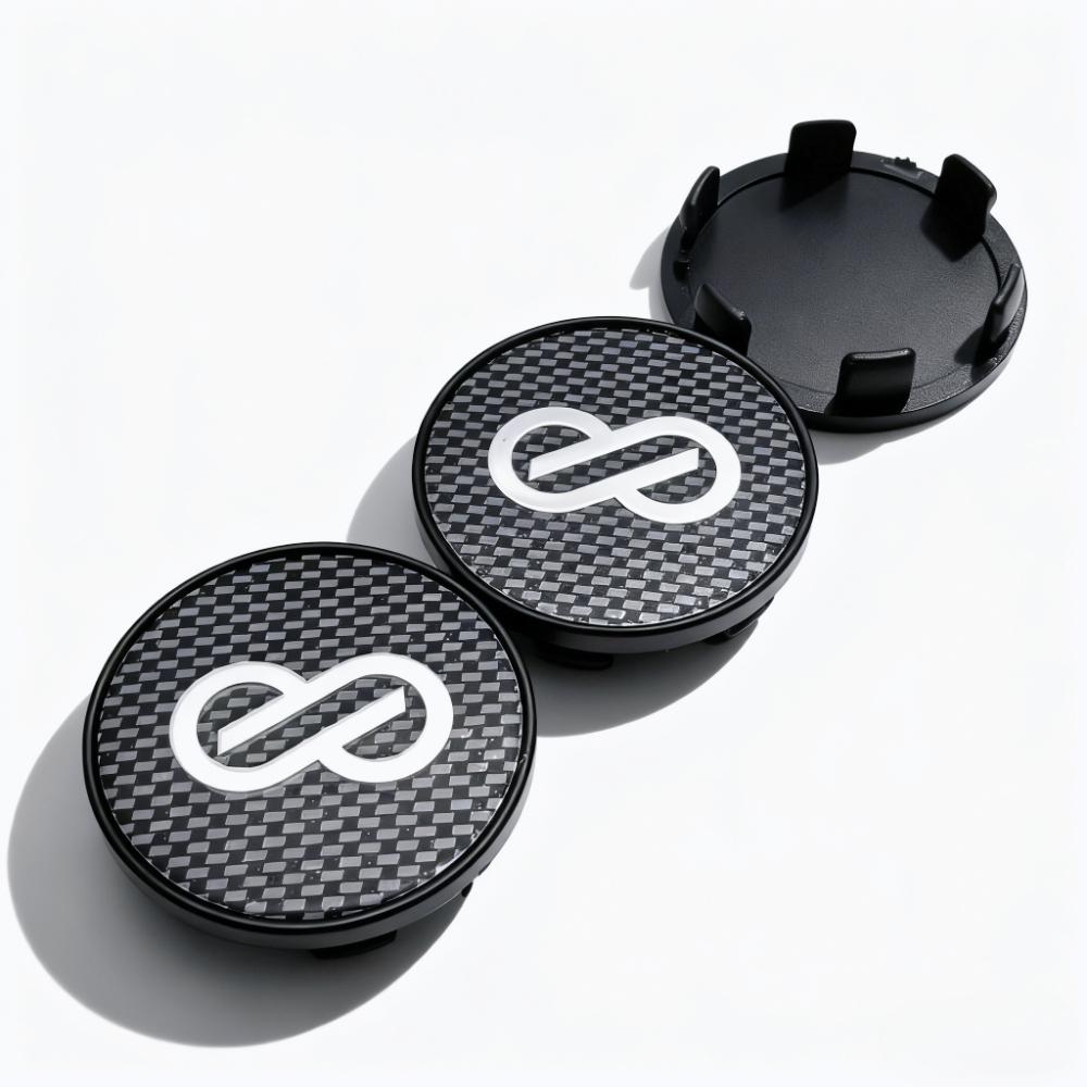 4pcs 54MM 49MM Car Wheel Center Caps With ENKEI Logo Emblem Badge Wheel Rim Hubcap Hub Center Dust Cover Replace Car Accessories