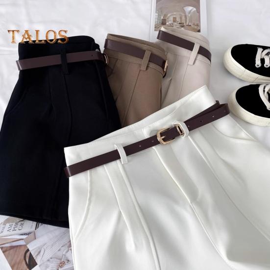 Женские шорты с высокой талией, застежкой-молнией, однотонные повседневные шорты с карманами, универсальные летние шорты