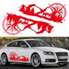 Large Car Decals Compass Tree Mountain Deer PVC Stickers Vinyl Graphic Waterproof SUV RV Styling Decoration Exterior Accessories