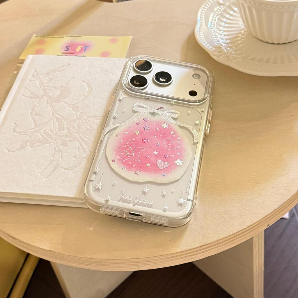 Креативный чехол для телефона с гуавой и бантом для iPhone 16, iPhone 17 и iPhone 17 Pro Max