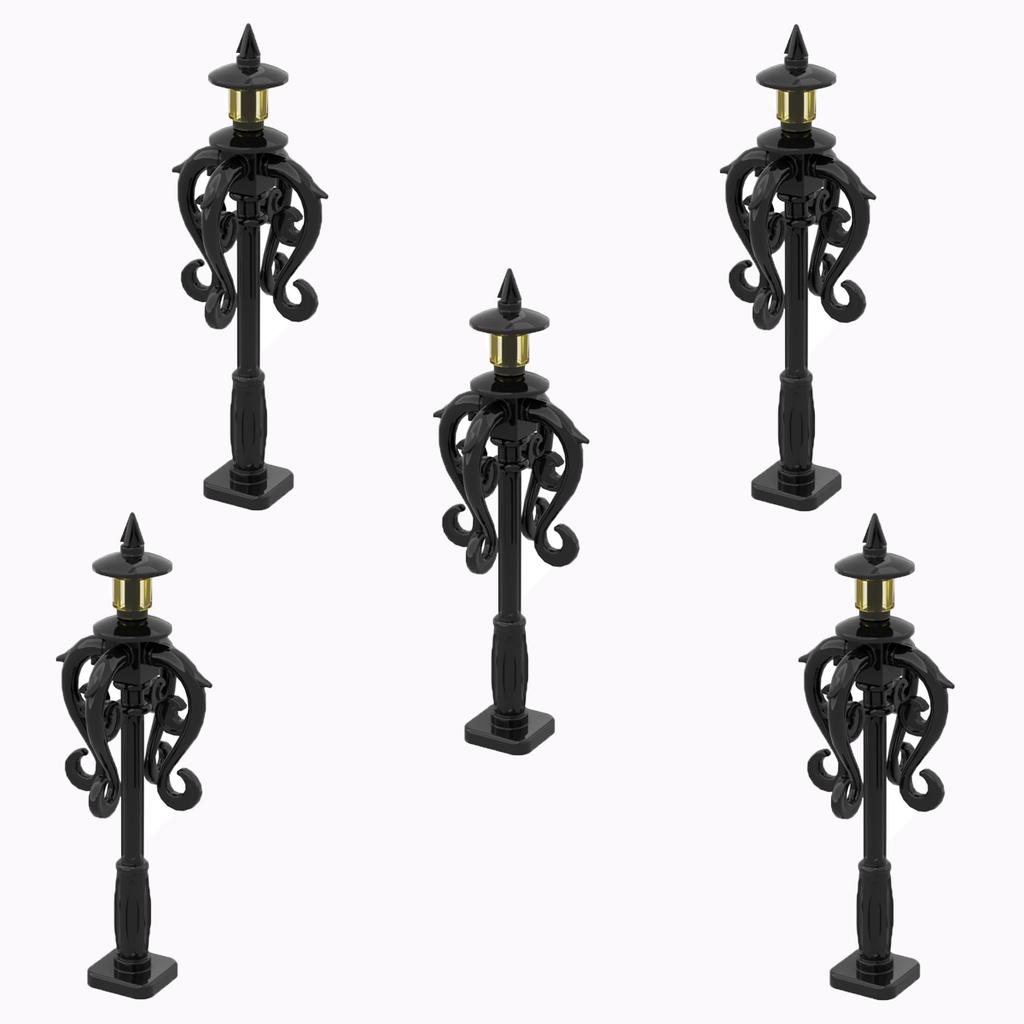 Игрушки-конструкторы MOC Модель Совместимые детали MOC Кирпичи Городская уличная лампа Строительный блок Лампа с Хэллоуинской летучей мышью