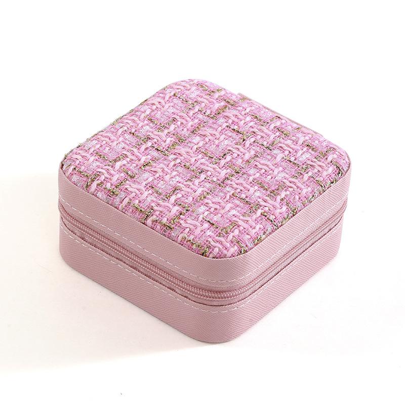 Creative Compact PU Jewelry Storage Box Portable Stud Earrings Necklace Ring Box Internet Celebrity Creative Jewelry Box