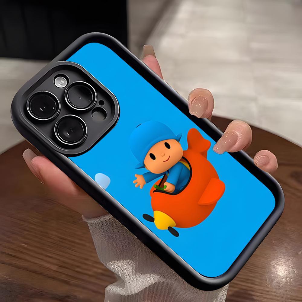 Pocoyo Phone Case For IPhone 17 Pro Max 15 Pro 16 14 Plus 12 13 Mini 11 Pro Shockproof Soft Cover
