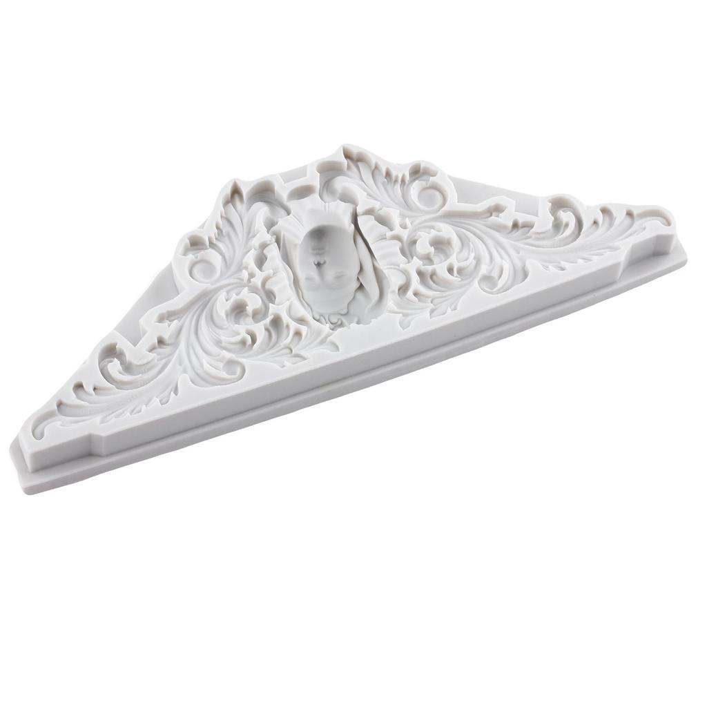 Силиконовые формы для барочного рельефного кружева с цветами, барочная голова аватара, форма для мастики, инструменты для украшения торта, топпер для кекса, форма для конфет, шоколада, гампасты