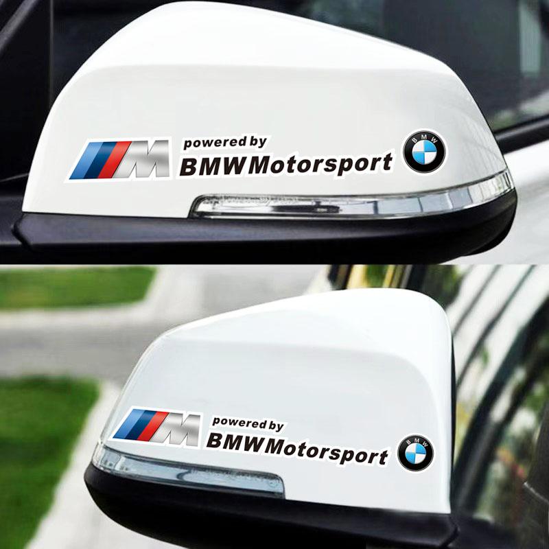 keychain 1Set Car Door Creative Stickers Logo Styling Decoration Decal Accessories For BMW Performance F30 E90 E46 3 5 7 Series gzjm96