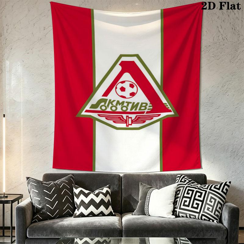 Lokomotiv Moscow Power Wall Hanging Printed Fabric Blanket Decorative Tapestries for Bedroom Living Room Home Decor