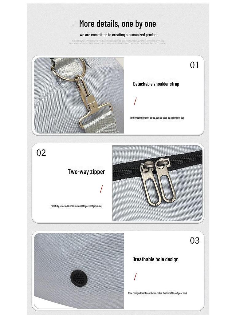 Вместительная дорожная сумка унисекс с отделением для сухого/мокрого белья для занятий спортом, фитнесом и плаванием.