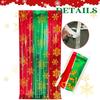 1-10PCS Snowflake Tinsel Curtain Christmas EveParty DecorationMetallic Foil Fringe Backdrop for BirthdayWeddingPhotography Props