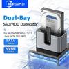 Dual Bay 2.5"/3.5" SATA HDD SSD Docking Station 10Gbps M.2 NVMe Enclosure SATA To USB 3.0 Adapter for 2.5 3.5 HDD Disk Case HDD Clone Docking Station