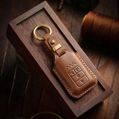 [Honda] Чехол для ключа автомобиля брелок Кожа коровы Ручная работа Подходит для Accord Civic CRV Pilot Odyssey