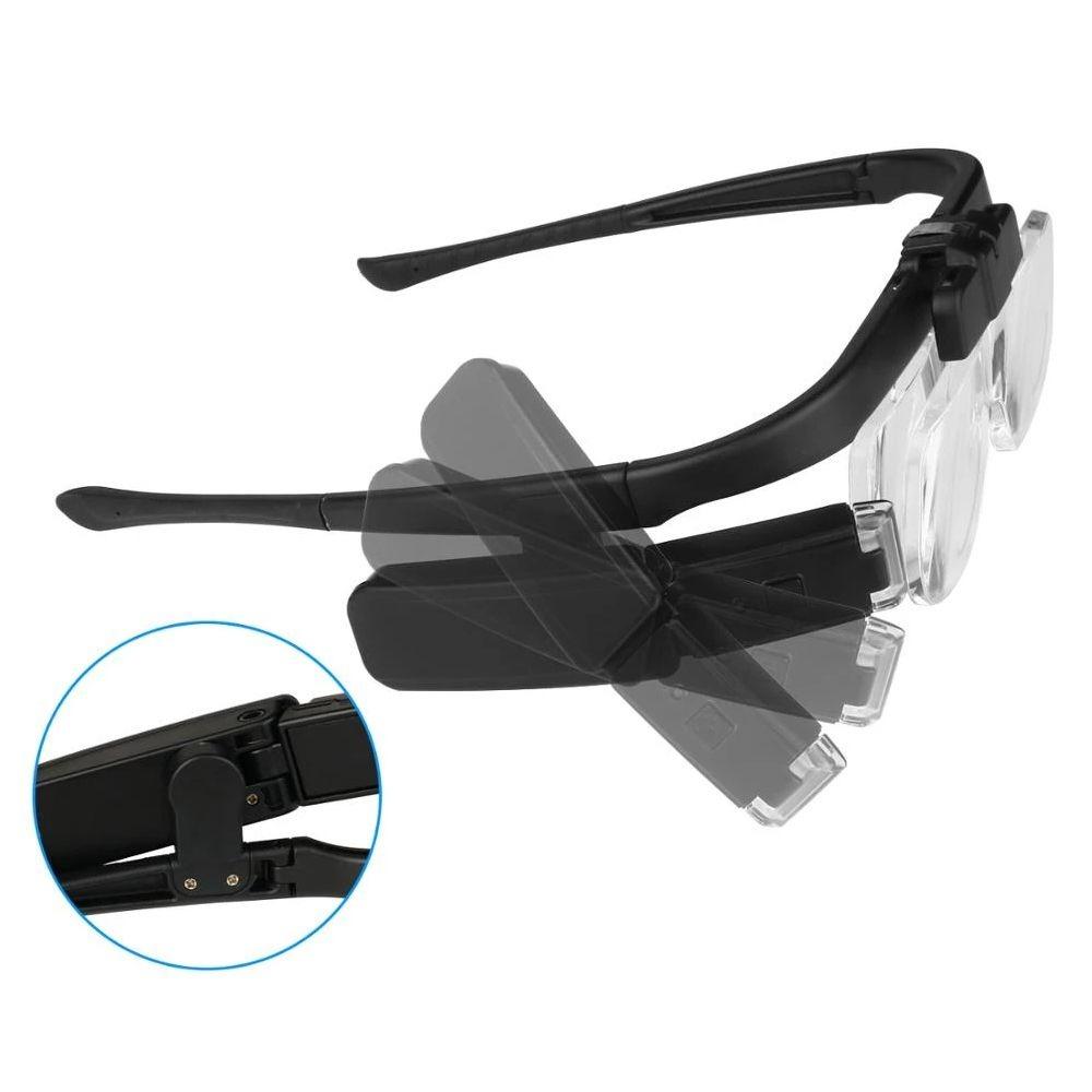 With LED Magnifying Glasses USB Rechargeable Illuminated Magnifier For Reading Reparing