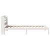Solid Wood Bed without Mattress White 100x200 cm Pine Wood